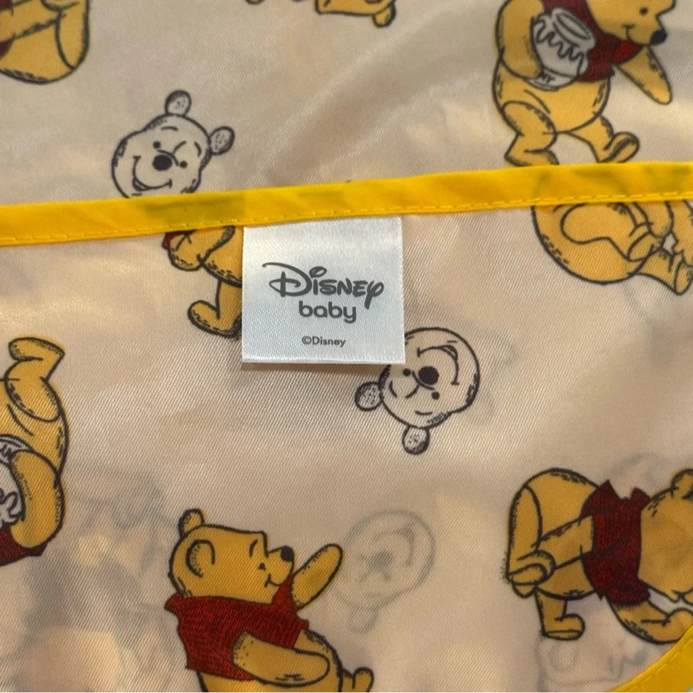 Bumkins sleeves Disney Winnie the Pooh Kids Bib - Yellow